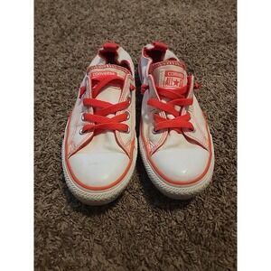 Converse Chuck Taylor All Star Shoes  Mens 6 Womens‎ 8 Orange and White Low